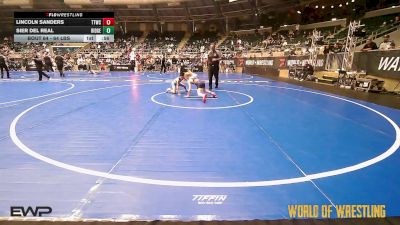 64 lbs 5th Place - Lincoln Sanders, Team Tulsa Wrestling Club vs Sier Del Real, Ridge Wrestling Club