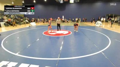 132 lbs Quarterfinal - Layla Espinosa, Courtland vs Sophia Slaughter, Orange County