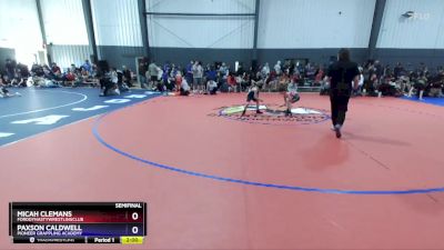53 lbs Semifinal - Micah Clemans, FordDynastyWrestlingClub vs Paxson Caldwell, Pioneer Grappling Academy