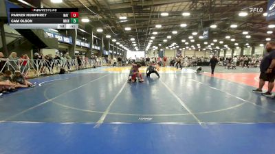 119 lbs Rr Rnd 1 - Parker Humphrey, Mat Warriors PWC MS vs Cam Olson, Micky's Maniacs Blue