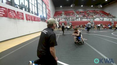 55 lbs Quarterfinal - Bo Andrews, Perkins vs Jeremy Thomas, Little Axe Takedown Club