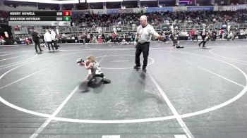 40 lbs Quarterfinal - Henry Howell, Henryetta Knights WC vs Grayson Krysiak, Ground Zero WC