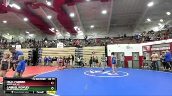 105-111 lbs Round 2 - Marli Woods, Whiteland WC vs Gabriel Rowley, Hammer Down Academy