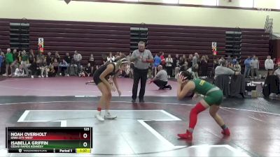 125 lbs Cons. Round 1 - Isabella Griffin, Cedar Rapids Kennedy vs Noah Overholt, Iowa City West