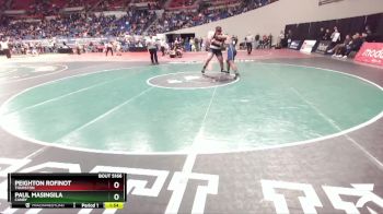 5A-285 lbs Quarterfinal - Peighton Rofinot, Thurston vs Paul Masingila, Canby