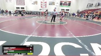 126 lbs 1st Place Match - Kasia Hanks, Burley vs Caddy Tverdy, Garden Valley