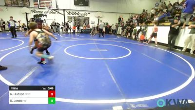 110 lbs Consi Of 4 - Roy Hudson, Pryor Tigers vs Braxton Jones, Pin-King All Stars