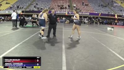 207 lbs Quarters & 1st Wb (16 Team) - Abigail Chandler, Missouri Baptist University vs Taylor Rickley, Hastings