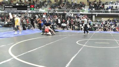 120 lbs Consi Of 16 #2 - Ryan Gill, North Attleborough vs Joshua Ramos, Middletown