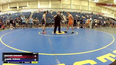 150 lbs Semifinal - Brayden Swanson, IL vs Gabriel Dorman, PA