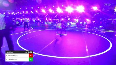 109 lbs 3rd Place - Easton Weidner, 2 Tuff Gym vs Brandon Chavez, New Mexico Bad Boyz