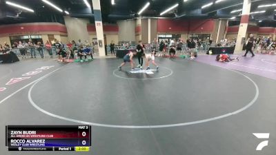 108 lbs Semifinal - Zayn Budri, All American Wrestling Club vs Rocco Alvarez, Wesley Club Wrestling