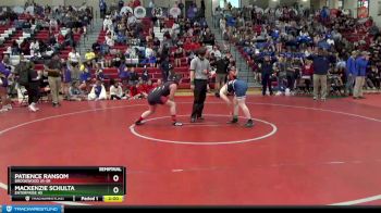 165 lbs Semifinal - Patience Ransom, Brookwood Jr-Sr vs Mackenzie Schulta, Enterprise HS