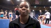 Gabrielle Douglas before the 2011 CoverGirl Classic