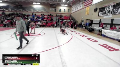 120 lbs Cons. Round 2 - Gage Hadsel, Mat Demon Wrestling Club vs Corbin Ward, Outlaw Wrestling Club