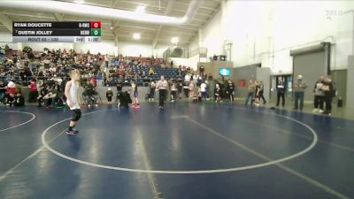 90 lbs Champ. Round 2 - Caleb Heyder, Sanderson Wrestling Academy vs Gabe Caldwell, Ravage Wrestling Club