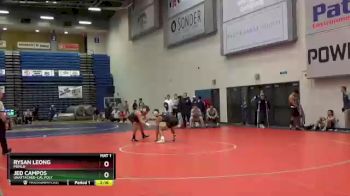 165 lbs Champ. Round 1 - Rysan Leong, Menlo vs Jed Campos, Unattached-Cal Poly
