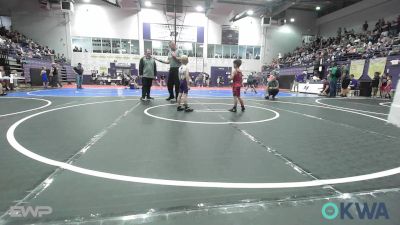 46-49 lbs Consolation - Easton Weeks, Hulbert vs Rorrik Schoonover, Mannford Pirate Youth Wrestling