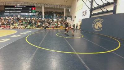 84 lbs Quarterfinal - Owen Coughanour, Riverton Middle School vs Rowdee Goolsbey, Powell Middle School