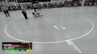 126 lbs Champ. Round 3 - Luca Rios, Boneyard Wrestling Academy vs Will Smith Iv, DC Elite Wrestling