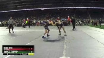 D2-165 lbs Cons. Round 3 - Gabe Gair, Sparta HS vs Garett Forgash, John Glenn HS (Bay City)