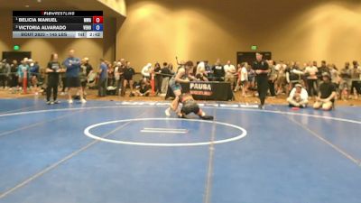 145 lbs 1st Place Match - Belicia Manuel, Michigan Wrestling Academy vs Victoria Alvarado, Venom