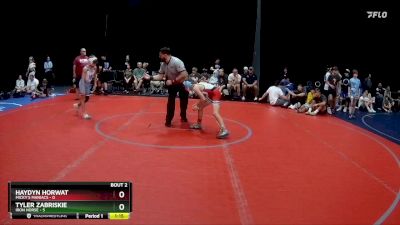 76 lbs Semis (4 Team) - Tyler Zabriskie, Iron Horse vs Haydyn Horwat, Micky`s Maniacs