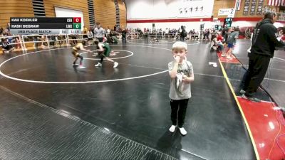 70B 3rd Place Match - Kaij Koehler, Centennial Middle School vs Kash DeGraw, Lincoln Middle School