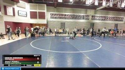 52+ Semifinal - Savai`i Powell, Charger Wrestling Club vs Gideon Andersen, Team Prestige