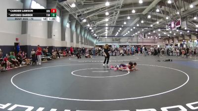 75 lbs Champ. Round 1 - Camden Lawson, Sanderson Wrestling Academy vs Antonio Barber, Texas Select Wrestling