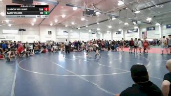 114 lbs Quarterfinal - Landon Williams, Team CHOICES-MS vs Zach Wilson, Indiana Outlaws-MS