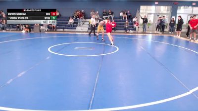 133 lbs Cons. Round 5 - Devin Gomez, Western Colorado University vs Cody Phelps, Wyoming