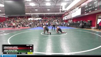 217 lbs Cons. Round 2 - Jonathan Lopez, Rancho Cotate High School vs John Schlatter, Castro Valley High School