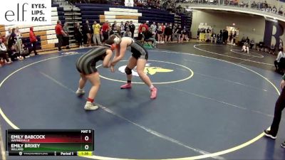 170 lbs. Champ. Round 2 - Emily Brixey, Willard vs Emily Babcock, Waynesville