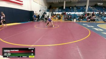 115 lbs Cons. Round 1 - Sophia Martinez, Lockwood vs Lily Hill, Wind River