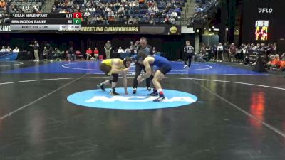 184 lbs Champ. Round 1 - Sean Malenfant, Alfred St. vs Remington Bauer, Baldwin Wallace