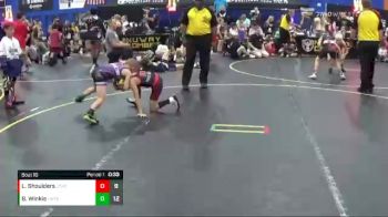 52 lbs Finals (8 Team) - Blake Winkie, Untouchables Black vs Lennox Shoulders, Combative Sports Athletic Center