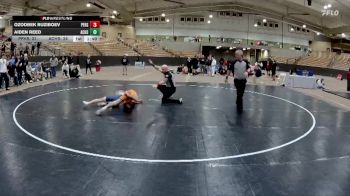 120 lbs 2nd Wrestleback (8 Team) - Aiden Reed, Anderson Co. High School vs Ozodbek Ruziboev, Pigeon Forge High School