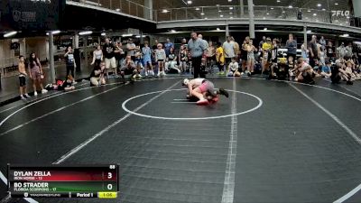 88 lbs Round 7 (8 Team) - Bo Strader, Florida Scorpions vs Dylan Zella, Iron Horse