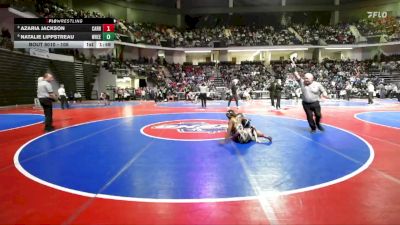 105 lbs Champ. Round 1 - Natalie Lippstreau, Wheeler vs Azaria Jackson, Carrollton