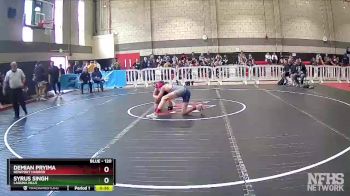 120 lbs Cons. Round 2 - Syrus Singh, Laguna Hills vs Demian Pryima, Newport Harbor