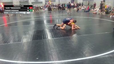 116 lbs Semifinal - Alex **Moskowitz, Coastal Combat vs Carson Sherwan, Prime Wrestling
