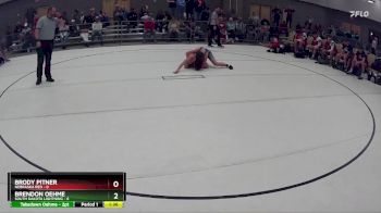 116 lbs Round 2 (8 Team) - Brendon Oehme, South Dakota Lightning vs Brody Pitner, Nebraska Red