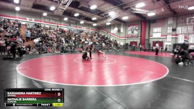 110 lbs Cons. Round 2 - Nathalie Barrera, Elsinore vs Kassandra Martinez, Ontario