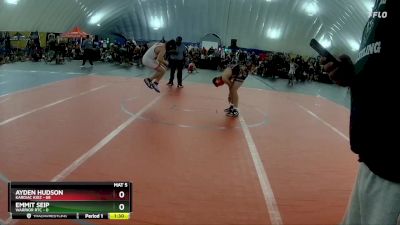 110 lbs Round 2 (6 Team) - Ayden Hudson, Kardiac Kidz vs Emmit Seip, Warrior RTC