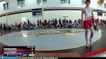 132 lbs Cons. Semi - Hunter Banet, Floyd Wrestling Club vs Elijah Broady, Contenders Wrestling Academy