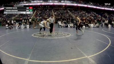 4A 144 lbs 5th Place Match - Asher Watson, Hickory Ridge High School vs Andrew Davis, Davie