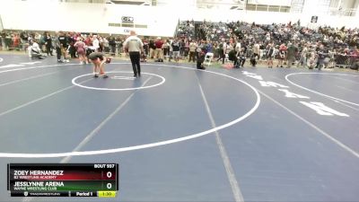 79-83 lbs Round 3 - JessLynne Arena, Wayne Wrestling Club vs Zoey Hernandez, B2 Wrestling Academy