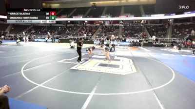 126 lbs Champ. Round 1 - Julianna Hernandez, Rocky Point Girls-11 vs Grace Blazina, Beekmantown-7