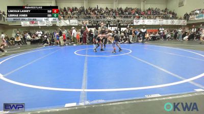 73 lbs Consolation - Lincoln Laskey, Raw Wrestling Club vs LEBRAE JONES, HURRICANE WRESTLING ACADEMY